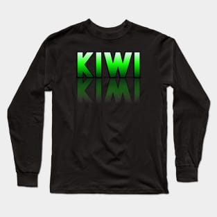 Kiwi - Healthy Lifestyle - Foodie Food Lover - Graphic Typography Long Sleeve T-Shirt